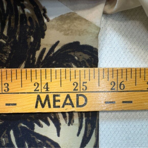 Island Tropics Hawaiian Shirt Mens Large Beige Black Button Up Shirt Sleeve Y2K - Picture 7 of 10